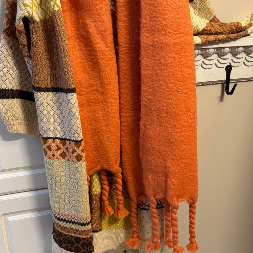 Dex cotton blend open long cardigan S - Picture 10 of 10